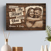 Custom Photo Horizontal Poster, Canvas - Personalized Anniversary Wedding Gifts For Husband And Wife, Him And Her - Love Feels Easy Here