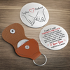 Custom Pocket Hug - Personalized Anniversary Wedding Gifts For Husband And Wife, Him And Her - Our Hearts Move As One