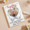 Custom Photo Vertical Rectangle Shaped Building Brick Blocks - Personalized Anniversary Wedding Gifts For Husband And Wife, Him And Her - You Are My Everyday Peace