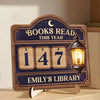 Custom Wooden Tracker Sign - Personalized Bookish Gifts For Book Lovers, Bookworms, Readers - Reading Is Progress