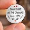 Custom Pocket Hug - Personalized Anniversary Wedding Gifts For Husband And Wife, Him And Her - Tiny Hug Endless Love