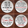 Custom Pocket Hug - Personalized Anniversary Wedding Gifts For Husband And Wife, Him And Her - Promise For Life