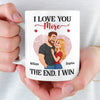 Custom Mug - Personalized Anniversary Wedding Gifts For Husband And Wife, Him And Her - I Won Your Heart
