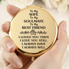 Custom Compact Mirror - Personalized Anniversary Wedding Gifts For Husband And Wife, Him And Her - Me And You Forever
