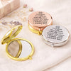 Custom Compact Mirror - Personalized Anniversary Wedding Gifts For Husband And Wife, Him And Her - Me And You Forever