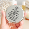 Custom Compact Mirror - Personalized Anniversary Wedding Gifts For Husband And Wife, Him And Her - Me And You Forever