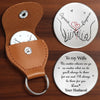Custom Pocket Hug - Personalized Anniversary Wedding Gifts For Husband And Wife, Him And Her - Love Feels Steady With You