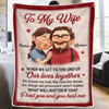 Custom Blanket - Personalized Anniversary Wedding Gifts For Husband And Wife, Him And Her - Our Hearts Choose Forward