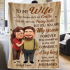 Custom Blanket - Personalized Anniversary Wedding Gifts For Husband And Wife, Him And Her - With You Everything Aligns