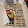 Custom Blanket - Personalized Anniversary Wedding Gifts For Husband And Wife, Him And Her - With You Everything Aligns