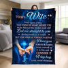 Custom Blanket - Personalized Anniversary Wedding Gifts For Husband And Wife, Him And Her - Side By Side Feels Natural