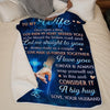 Custom Blanket - Personalized Anniversary Wedding Gifts For Husband And Wife, Him And Her - Side By Side Feels Natural