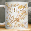 Custom 3D Inflated Effect Printed Mug - Personalized Mother's Day Gifts For Mom, Grandma - Love Passed Down Forever