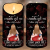 Custom LED Candle - Personalized Anniversary Wedding Gifts For Husband And Wife, Him And Her - You Make Life Feel Balanced