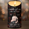 Custom LED Candle - Personalized Anniversary Wedding Gifts For Husband And Wife, Him And Her - You Make Life Feel Balanced