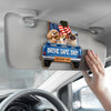 Custom Car Visor Clip - Personalized Birthday Gifts For Dog Lovers, Dog Dad And Mom - Come Home Safe