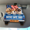 Custom Car Visor Clip - Personalized Birthday Gifts For Dog Lovers, Dog Dad And Mom - Come Home Safe