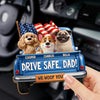 Custom Car Visor Clip - Personalized Birthday Gifts For Dog Lovers, Dog Dad And Mom - Come Home Safe