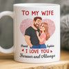 Custom Mug - Personalized Anniversary Wedding Gifts For Husband And Wife, Him And Her - Love Feels Like Home