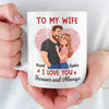 Custom Mug - Personalized Anniversary Wedding Gifts For Husband And Wife, Him And Her - Love Feels Like Home