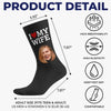 Custom Photo Crew Socks - Personalized Anniversary Wedding Gifts For Husband And Wife, Him And Her - You Are My Home