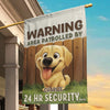 Custom Flag - Personalized Birthday Gifts For Dog Lovers, Dog Dad And Mom - Guarded By Dogs