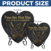 Custom Heart Shaped Stone With Stand - Personalized Anniversary Wedding Gifts For Husband And Wife, Him And Her - A Lifetime Holding Hands