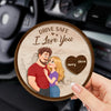Custom Car Visor Clip - Personalized Anniversary Wedding Gifts For Husband And Wife, Him And Her - Our Love Keeps Blooming