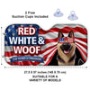 Custom Auto Windshield Sunshade, Car Window Protector - Personalized America 250th Anniversary Gifts For Dog Lovers, Dog Dad And Mom - Patriotic Pup On Duty