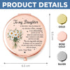 Custom Compact Mirror - Personalized Birthday Gifts For Daughter, Granddaughter - You Are My Pride And Joy