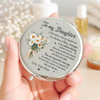 Custom Compact Mirror - Personalized Birthday Gifts For Daughter, Granddaughter - You Are My Pride And Joy