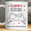Custom 3D Inflated Effect Printed Mug - Personalized Anniversary Wedding Gifts For Husband And Wife, Him And Her - Built On Love