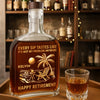 Custom Whiskey Bottle -Personalized Retirement Gifts For Women, Men - Cheers To New Beginnings