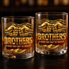 Custom Whiskey Glass - Personalized Birthday Gifts For Brother - Brothers Make Life Stronger