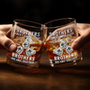 Custom Whiskey Glass - Personalized Birthday Gifts For Brother - Side By Side Brothers