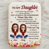 Custom LED Compact Makeup Mirror - Personalized Birthday Gifts For Daughter, Granddaughter - Daughter Makes Me Smile