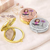 Custom Compact Mirror - Personalized Birthday Gifts For Daughter, Granddaughter - A Daughters Love Shines