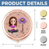 Custom Compact Mirror - Personalized Birthday Gifts For Daughter, Granddaughter - A Daughters Love Shines