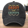 Custom Vintage Washed Denim Baseball Cap - Personalized Birthday Gifts For Dad, Grandpa, Husband - Strong And Kind