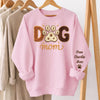 Custom Unisex Sweater, Hoodie With Design On Sleeve - Personalized Birthday Gifts For Dog Cat Lovers, Dog Dad And Mom, Cat Owners - Pets Are My Family