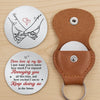 Custom Pocket Hug - Personalized Anniversary Wedding Gifts For Husband And Wife, Him And Her - Love Feels Safe With You