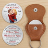 Custom Pocket Hug - Personalized Anniversary Christmas Wedding Gifts For Husband And Wife, Him And Her - A Little Hug, Always With You