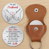 Custom Pocket Hug - Personalized Anniversary Wedding Gifts For Husband And Wife, Him And Her - Hearts Aligned Moving Forward