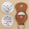 Custom Pocket Hug - Personalized Anniversary Wedding Gifts For Husband And Wife, Him And Her - Love Grows Quietly With Us