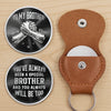 Custom Pocket Hug - Personalized Birthday Gifts For Brother - Brothers By Blood Always