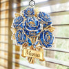 Custom Window Hanging Suncatcher Ornament - Personalized Mother's Day Birthday Gifts For Mom, Grandma - Forever Mama’s Garden