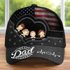 Custom Hat, All Over Print Classic Cap - Personalized 4th Of July Gifts For Dad, Grandpa - Strong And Free