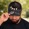 Custom Hat, All Over Print Classic Cap - Personalized 4th Of July Gifts For Dad, Grandpa - Strong And Free