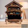 Custom Wooden Tracker Sign - Personalized Birthday Fishing Gifts For Fisherman - Master Angler Log
