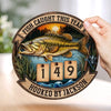 Custom Wooden Tracker Sign - Personalized Birthday Fishing Gifts For Fisherman - Just One More Cast
